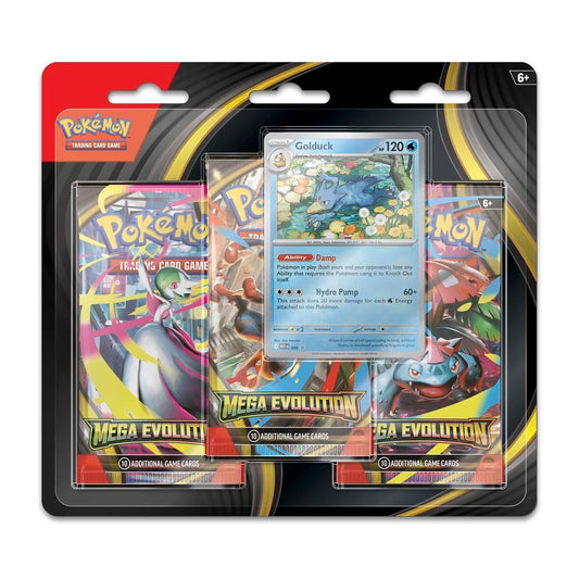 Mega Evolution Three Pack Blister (Golduck)