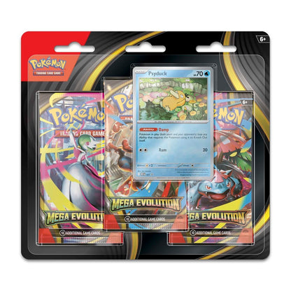 Mega Evolution Three Pack Blister (Psyduck)