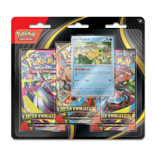 Mega Evolution Three Pack Blister (Psyduck)