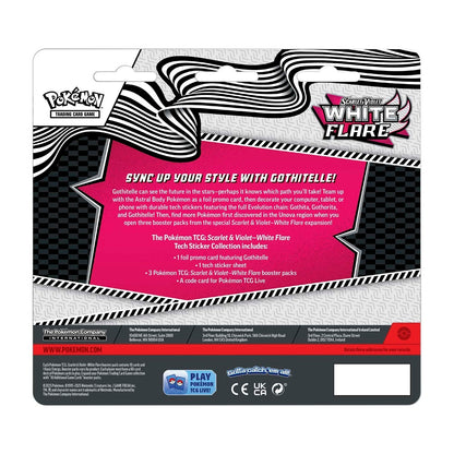 White Flare Tech Sticker Collection